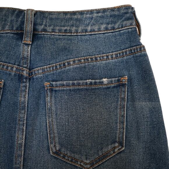 PacSun Womens 24 Denim Exposed Zipper Jean Denim Mini Skirt - Picture 3 of 9